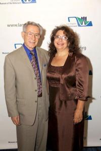 Ben Lesser with daughter Gail Lesser-Gerber Executive Director of the Zachor Hollucaust Remembrance Foundation